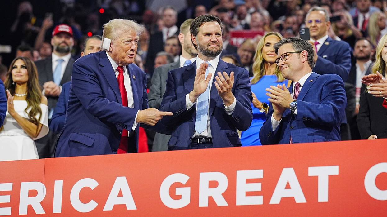 Donald Trump at Fiserv Forum