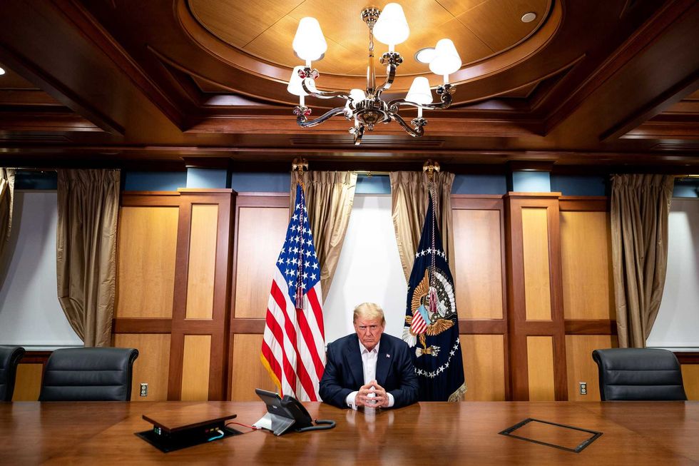 Donald Trump at Walter Reed