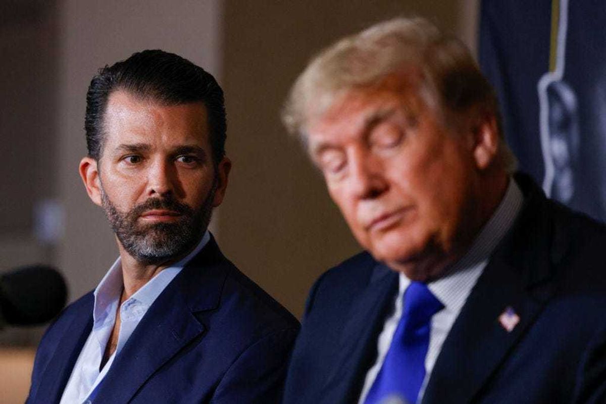 Donald Trump Jr. and former President of the United States Donald Trump.