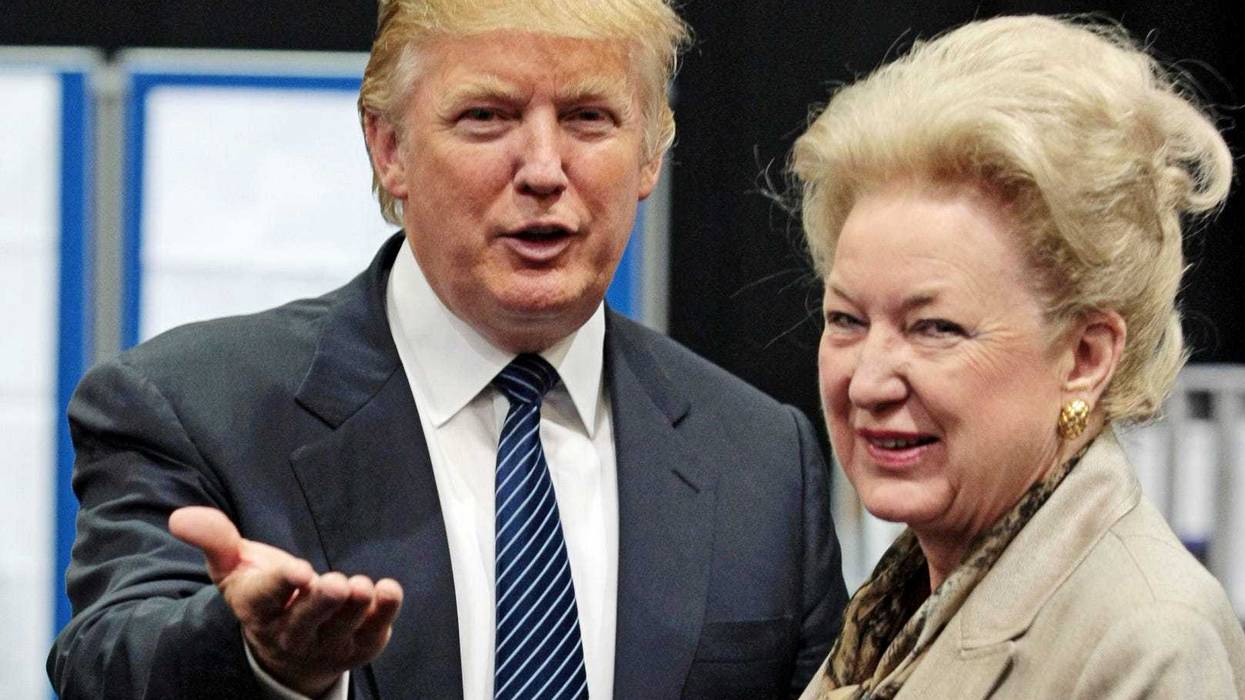 Donald Trump with his sister Maryanne Trump Barry in 2008.