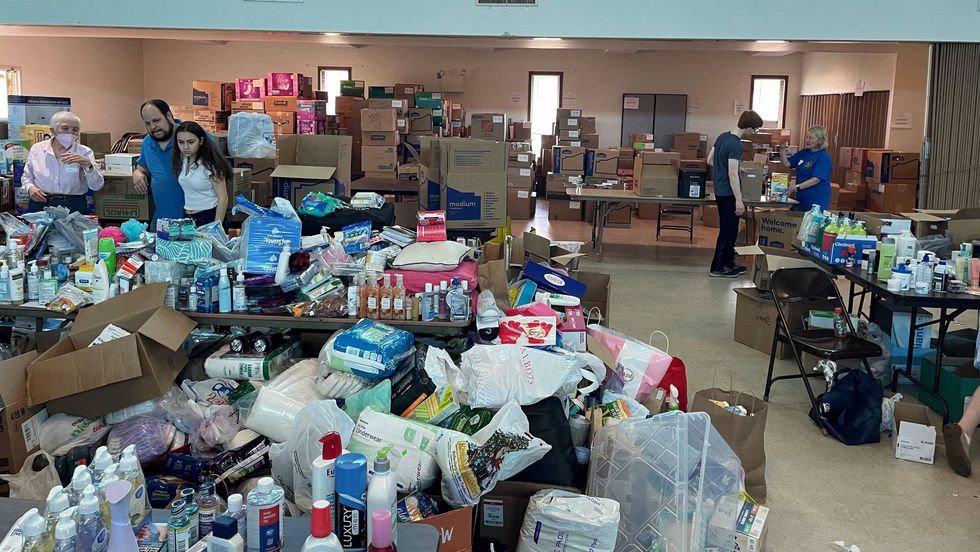 Donations for Ukraine dropped off at Presentation of Our Lord Ukrainian Catholic Church in Lansdale and sister parish St. Anne
