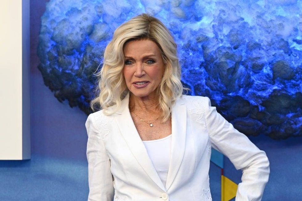 Donna Mills attends the UK premiere of "NOPE" at the Odeon Luxe Leicester Square on July 28, 2022 in London, England