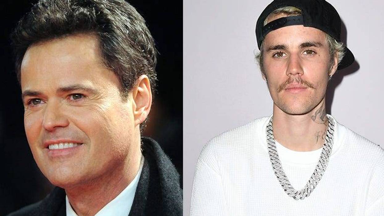 Donny Osmond and Justin Bieber