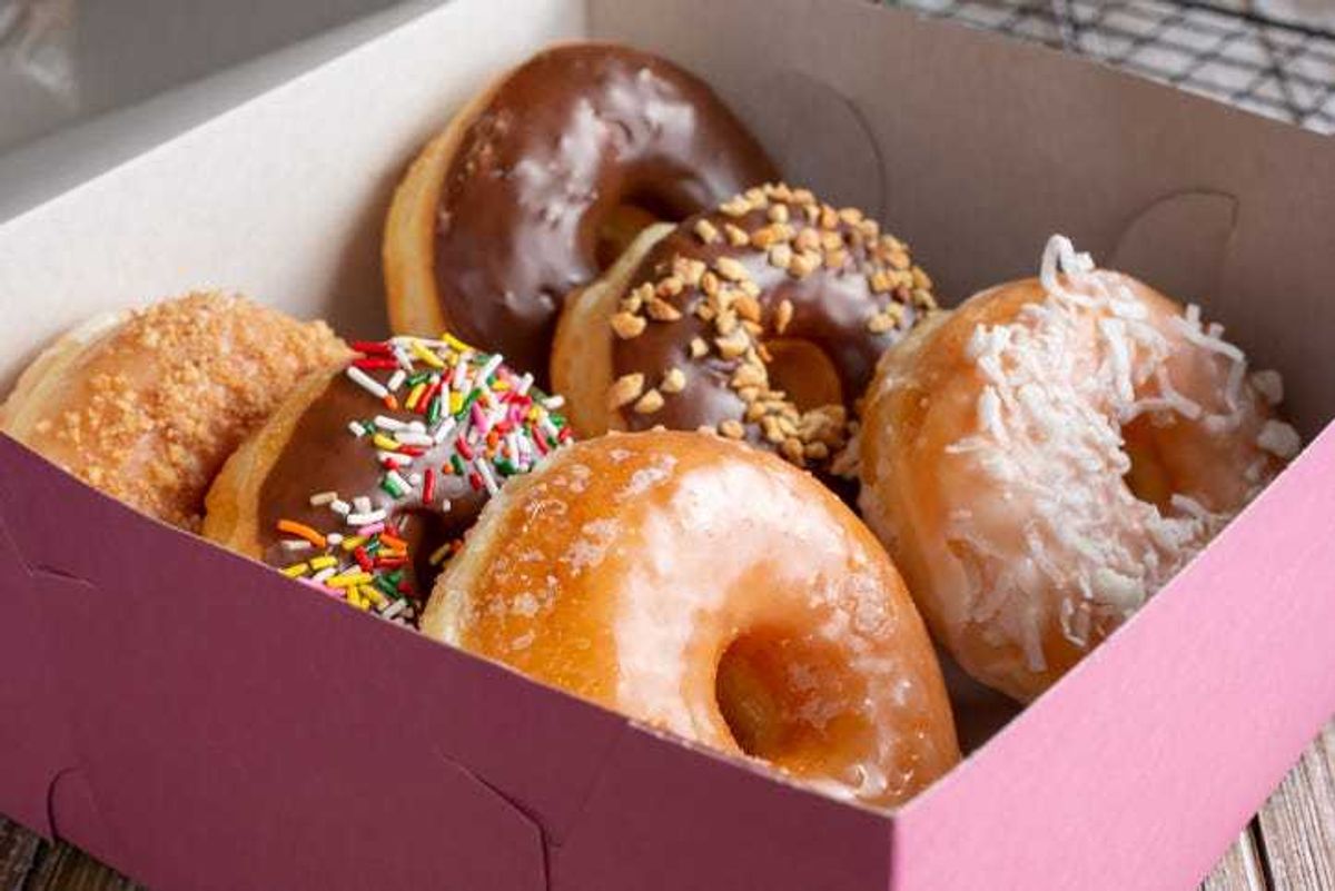 Donuts in a box.