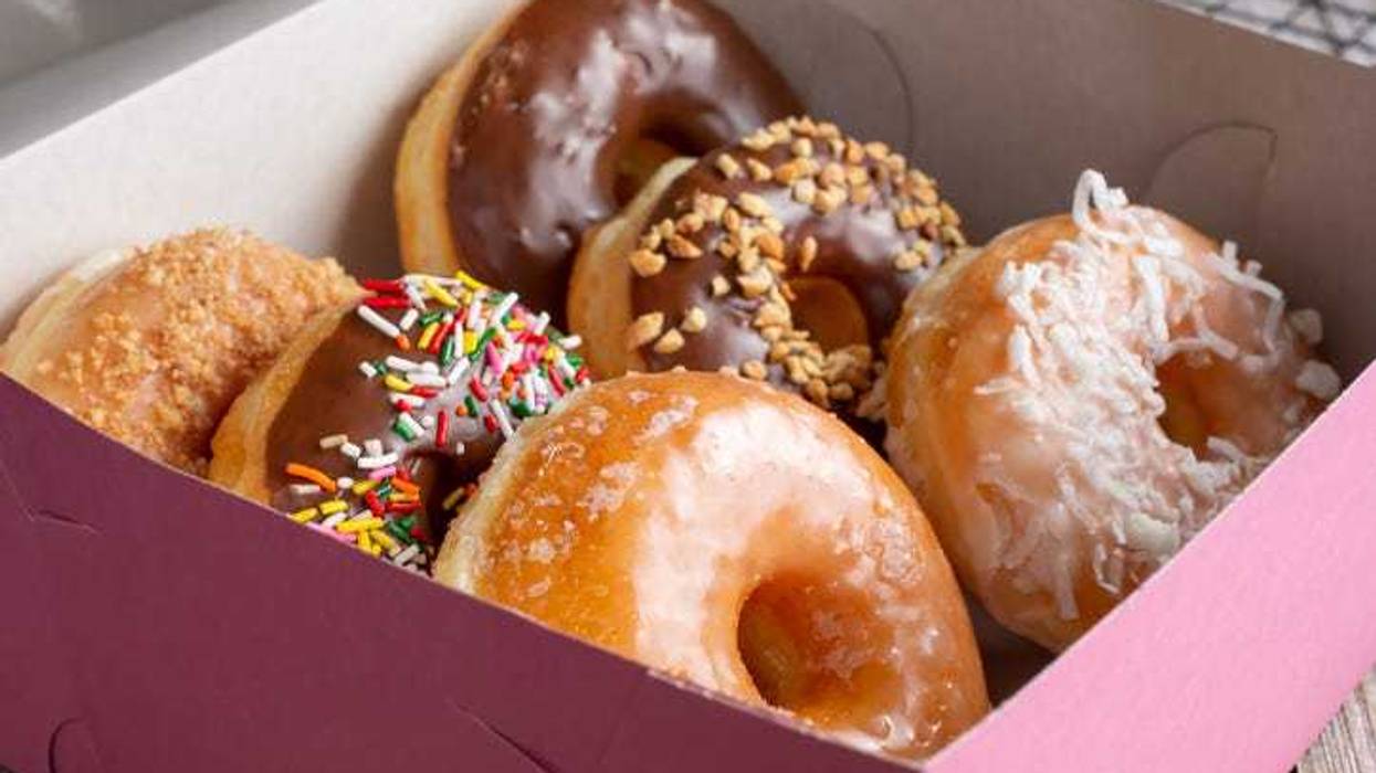 Donuts in a box.