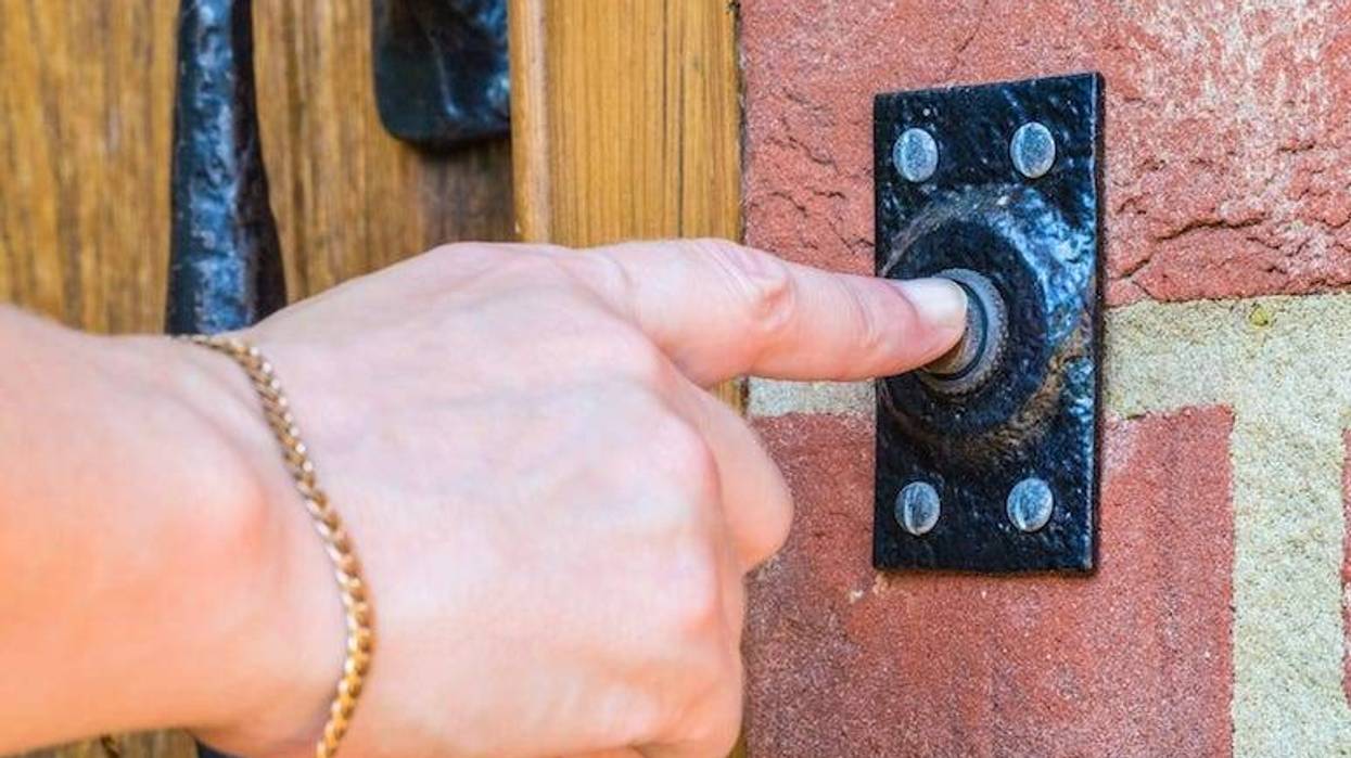 Doorbell, Push, Home, Finger