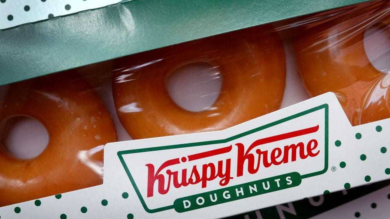 Doughnuts are sold at a Krispy Kreme store on May 05, 2021 in Chicago, Illinois.