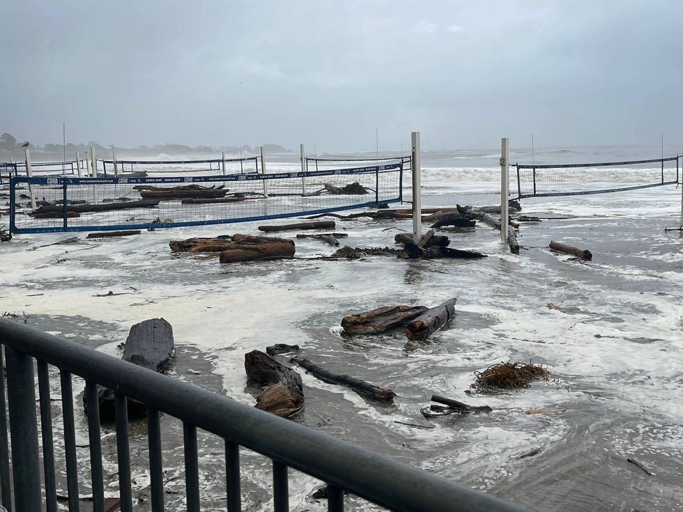 Down south, Santa Cruz County suffered major damage overnight along the coastline, including on the piers in Capitola and Seacliff.