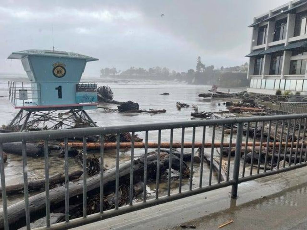 Down south, Santa Cruz County suffered major damage overnight along the coastline, including on the piers in Capitola and Seacliff.