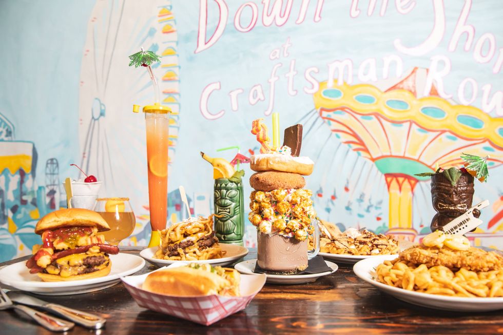 Down the Shore at Craftsman Row Saloon food selections