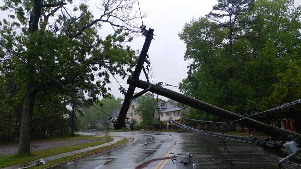 Downed power lines.