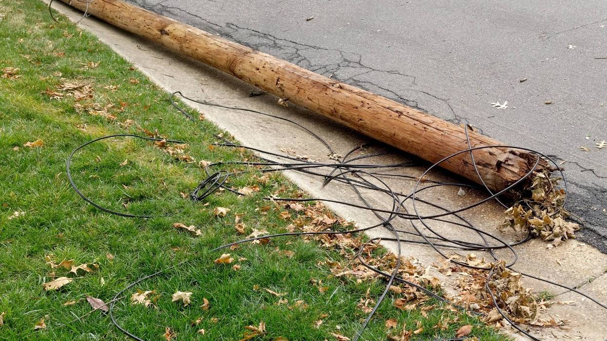 Downed Utility Pole