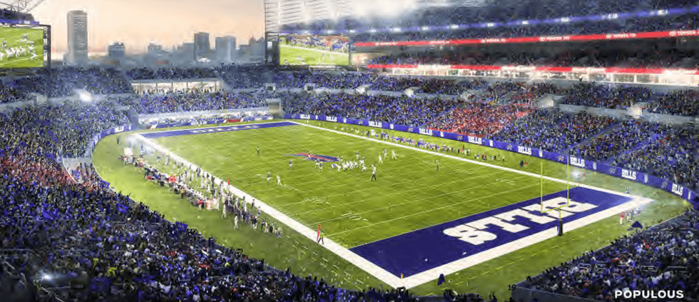 downtown Buffalo Bills Stadium