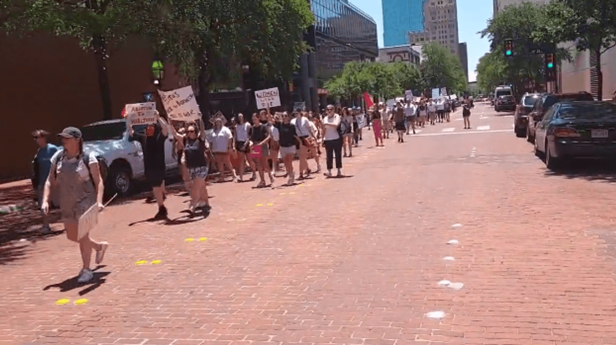 Downtown Fort Worth demonstration