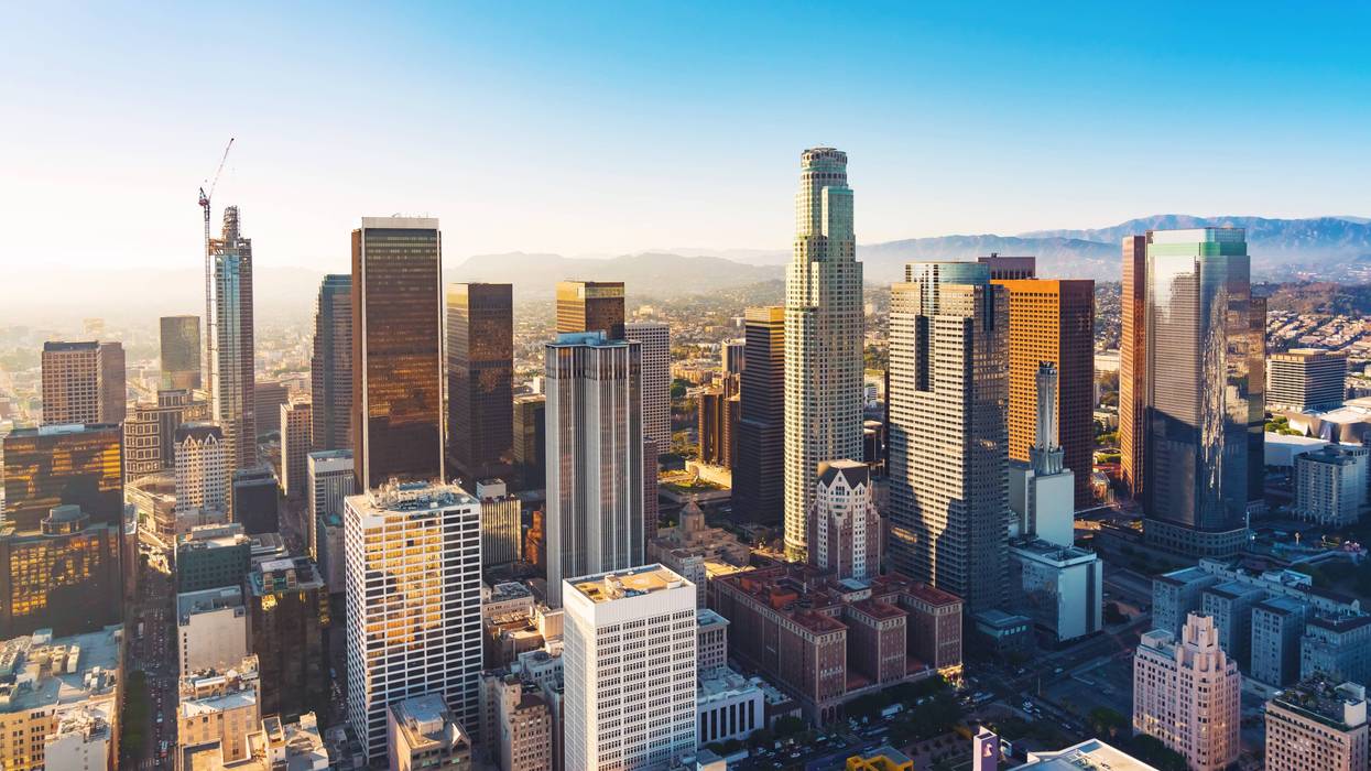 downtown LA skyline