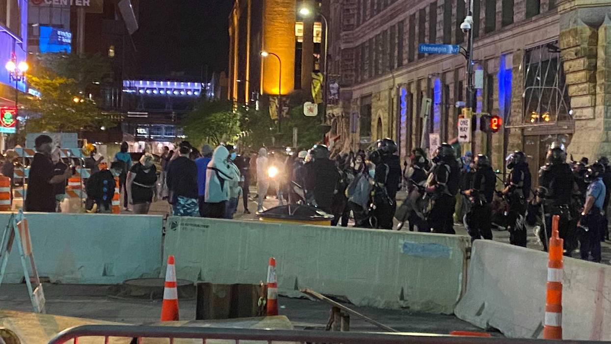 Downtown MPLS protest