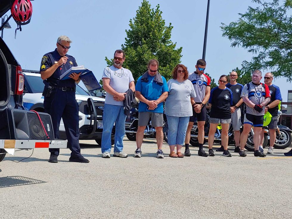 Dozens gather to honor fallen officers in Cycle Across Illinois