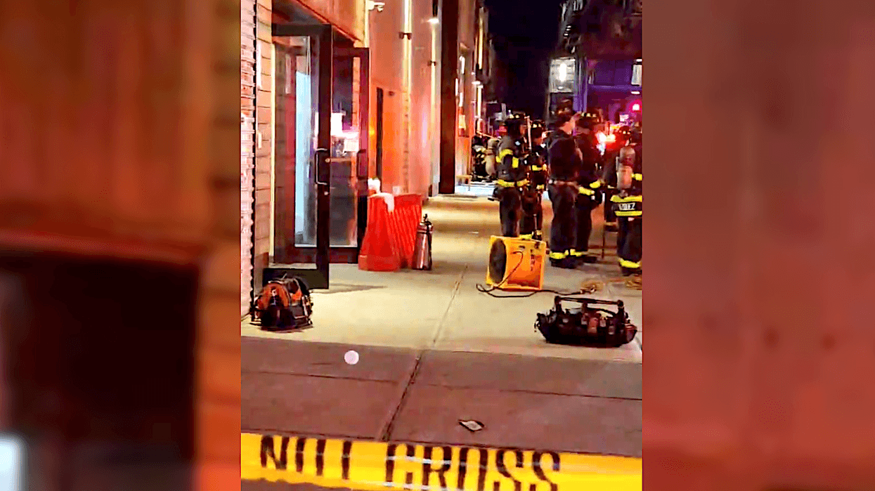Dozens of FDNY members responded to the scene of a hazmat situation at the World Spa in Midwood on Thursday night