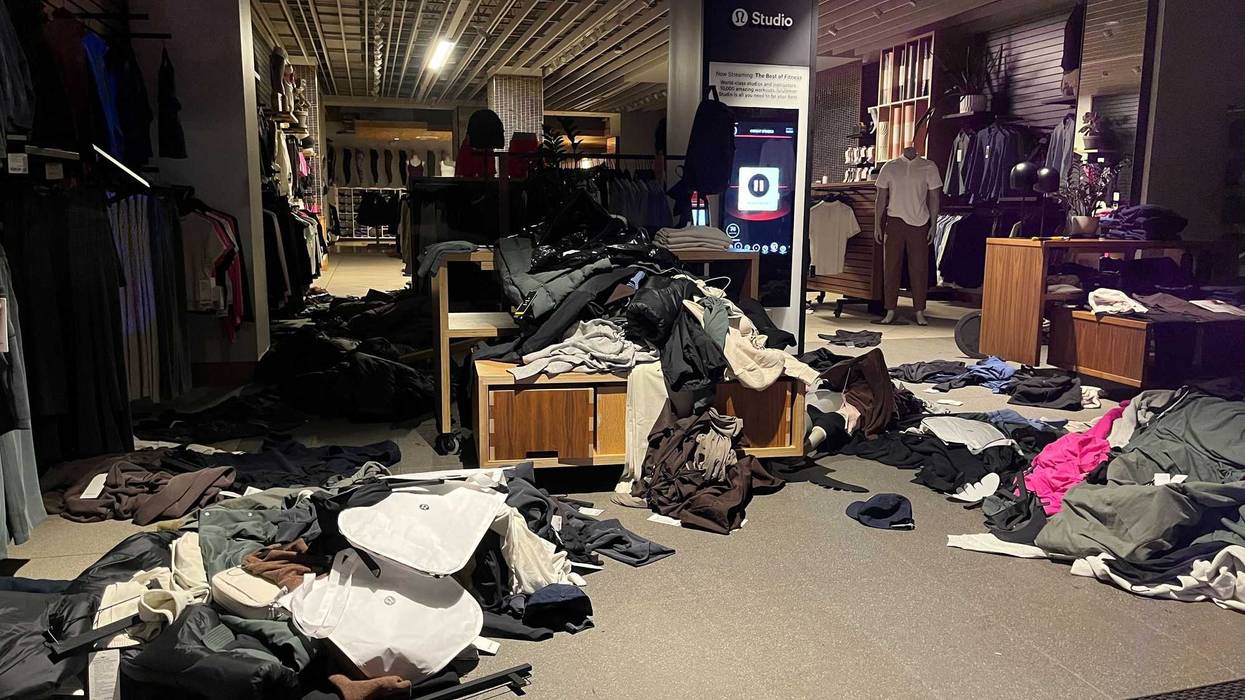 Dozens of young people looted the Lululemon on Walnut Street in Center City on Sept. 26, 2023, police said.