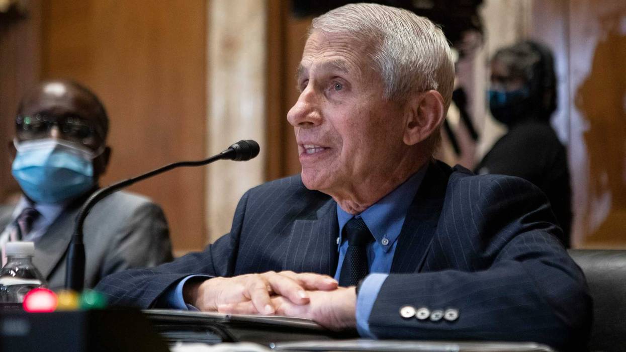 Dr. Anthony Fauci, Director of the National Institute of Allergy and Infectious Diseases testifies during a Senate Appropriations Subcommittee on Labor, Health and Human Services, Education, and Related Agencies hearing on Capitol Hill on May 17, 2022 in Washington, DC