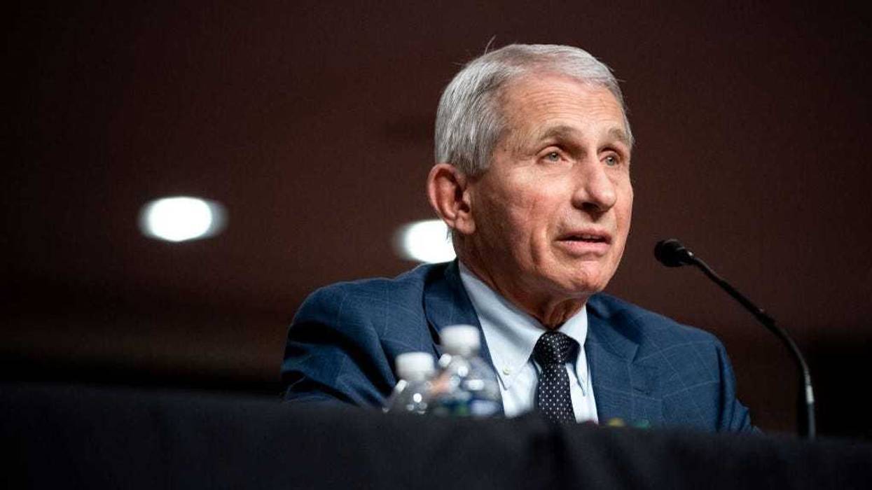 Dr. Anthony Fauci, White House Chief Medical Advisor and Director of the NIAID, testifies at a Senate Health, Education, Labor, and Pensions Committee hearing on Capitol Hill on January 11, 2022 in Washington, D.C.