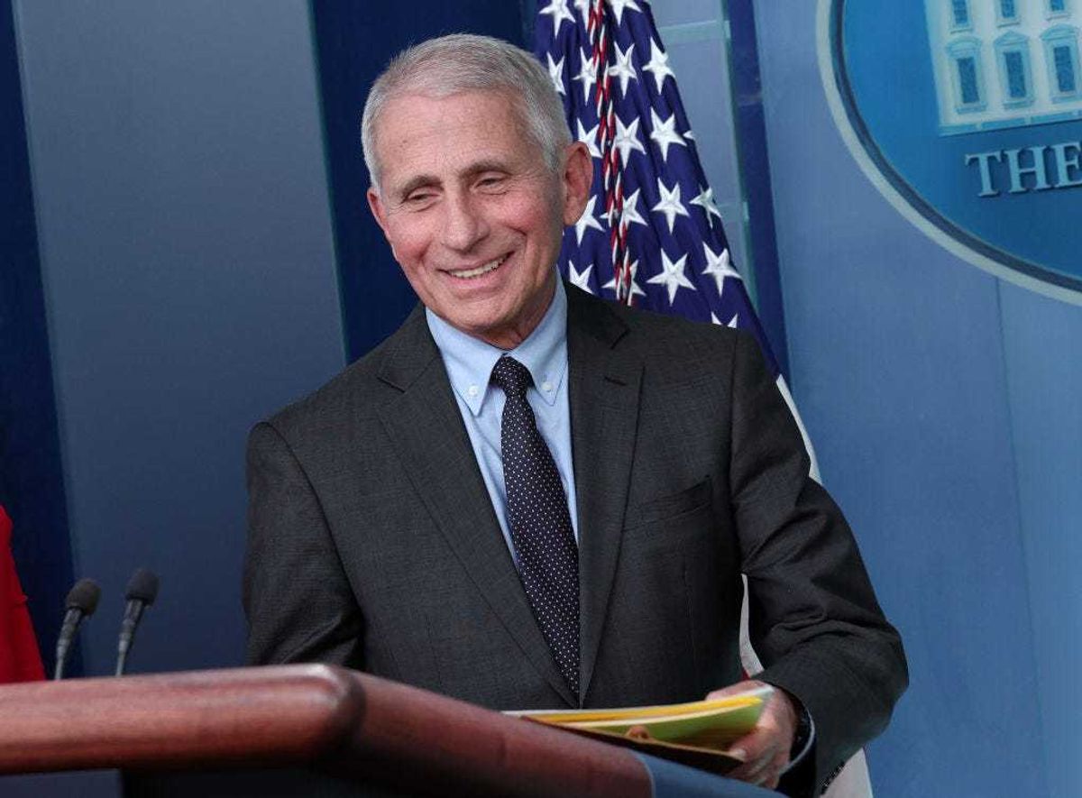 Dr. Anthony Fauci, White House chief medical advisor, speaks during a briefing on COVID-19 at the White House on November 22, 2022 in Washington, DC. Fauci spoke on the updated COVID-19 booster shots and encouraged individuals to get their vaccines.