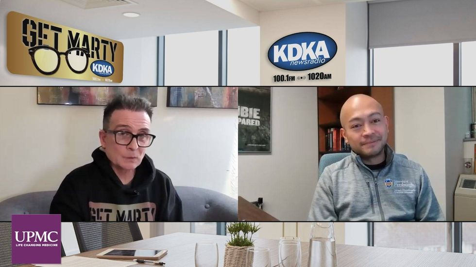 Dr. "Beej" Macatangay talks to Marty Griffin about UPMC
