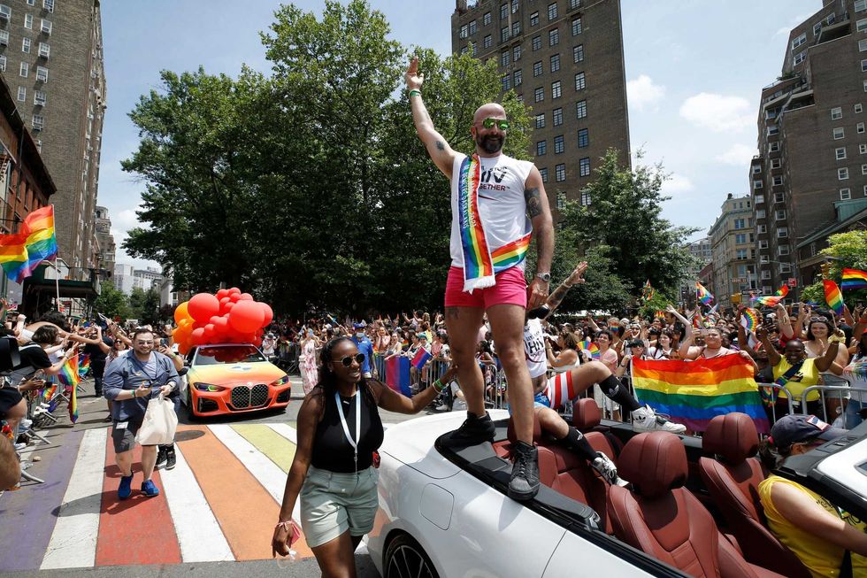 Dr. Demetre Daskalakis attends New York City Pride on June 27, 2021 in New York City