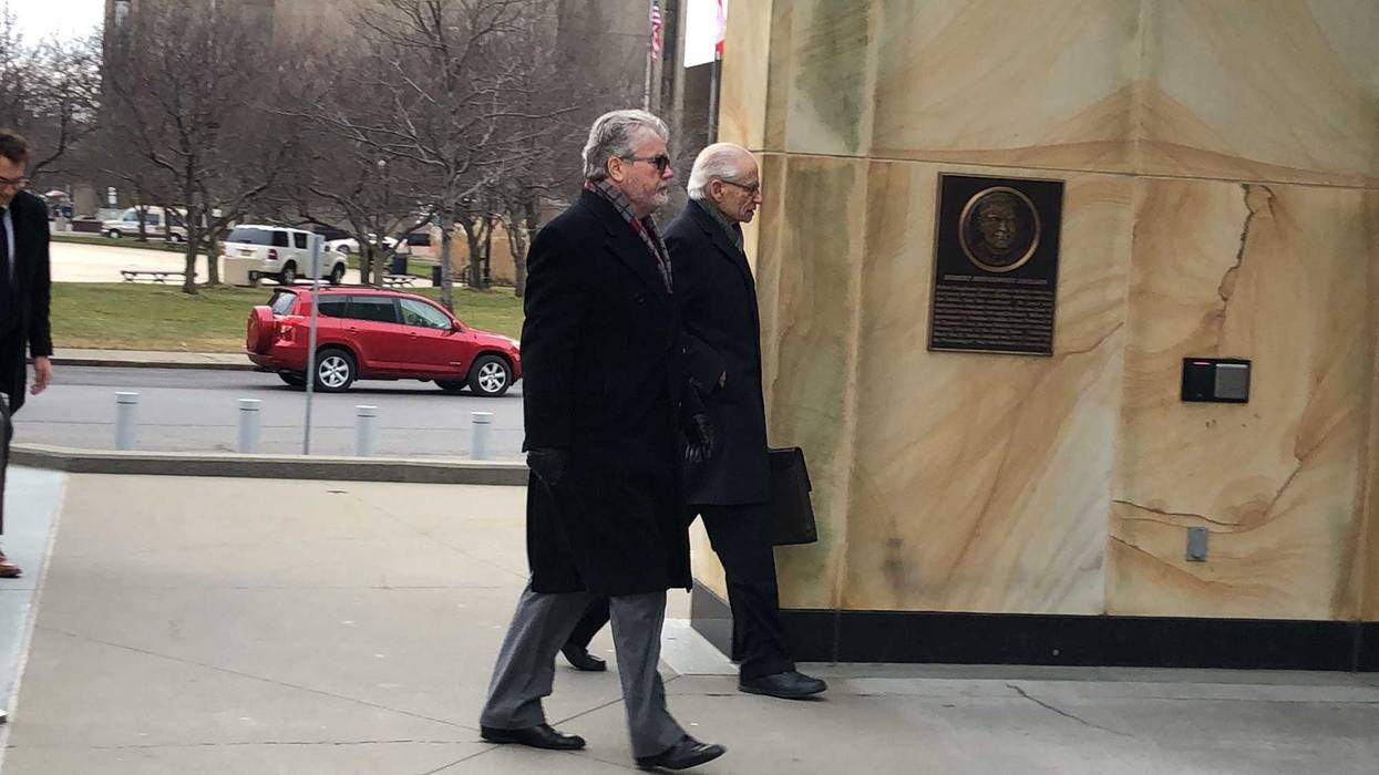 Dr. Eugene Gosy arrives at the US Federal Courthouse in Buffalo. January 7, 2020