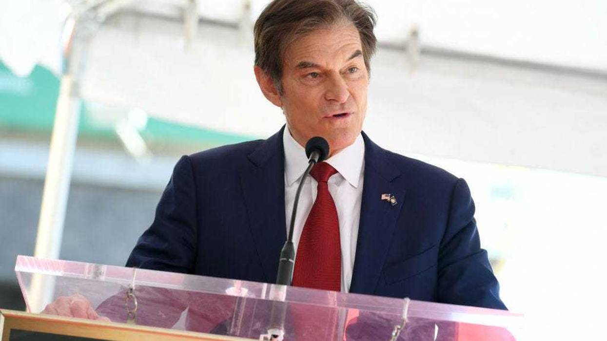 Dr. Mehmet Oz speaks at the Hollywood Walk of Fame Star Ceremony for Dr. Oz on February 11, 2022 in Hollywood, California. (Photo by JC Olivera/Getty Images)