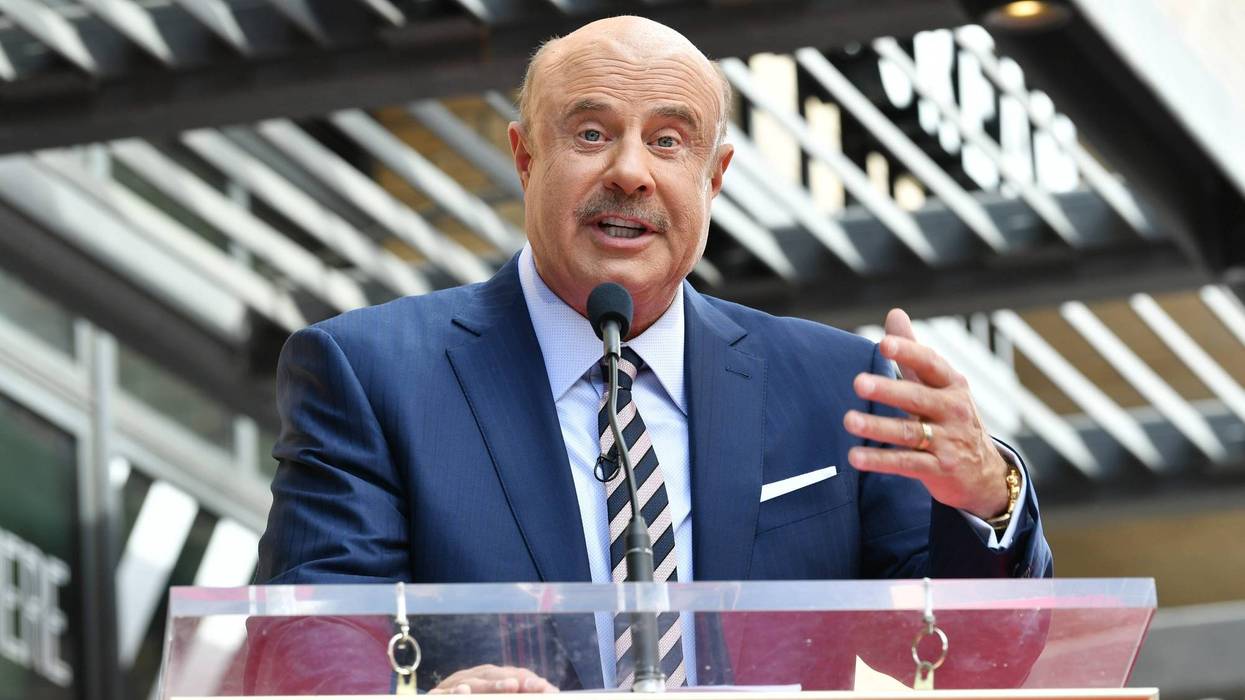 Dr. Phil McGraw speaks at the ceremony honoring Dr. him with a star on The Hollywood Walk Of Fame on February 21, 2020 in Hollywood, California.