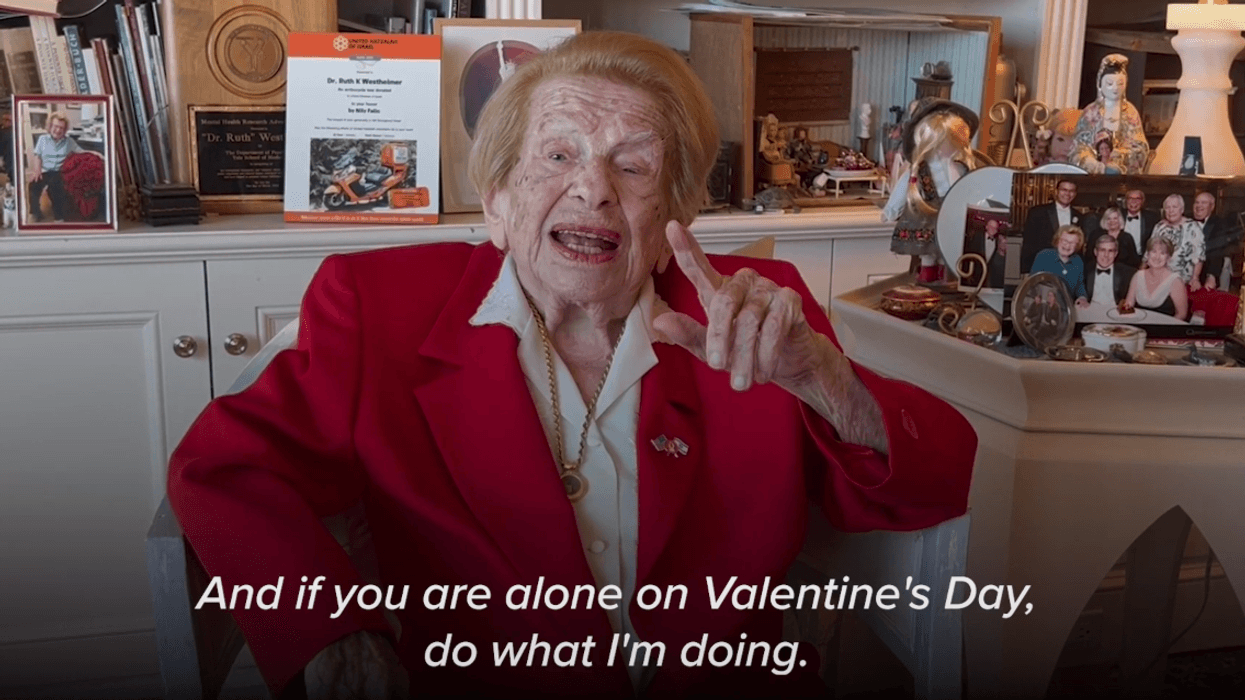 Dr. Ruth is encouraging New Yorkers to combat loneliness this Valentine's Day