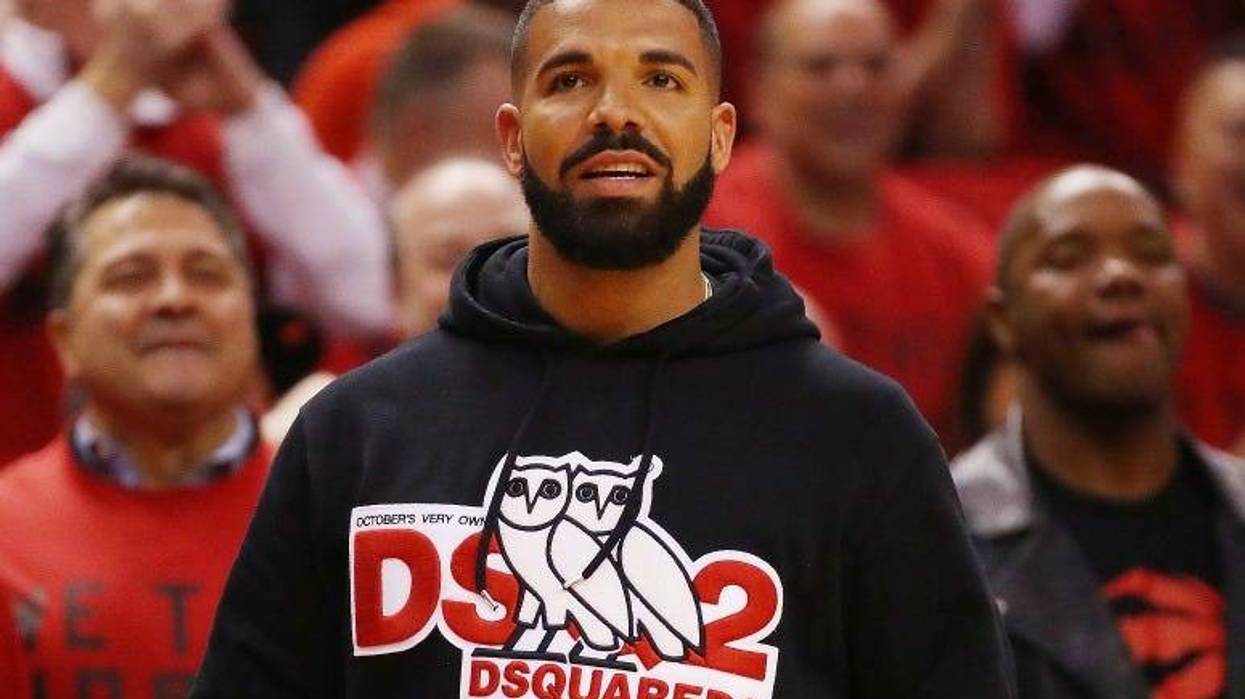 Drake attends game four of the NBA Eastern Conference Finals