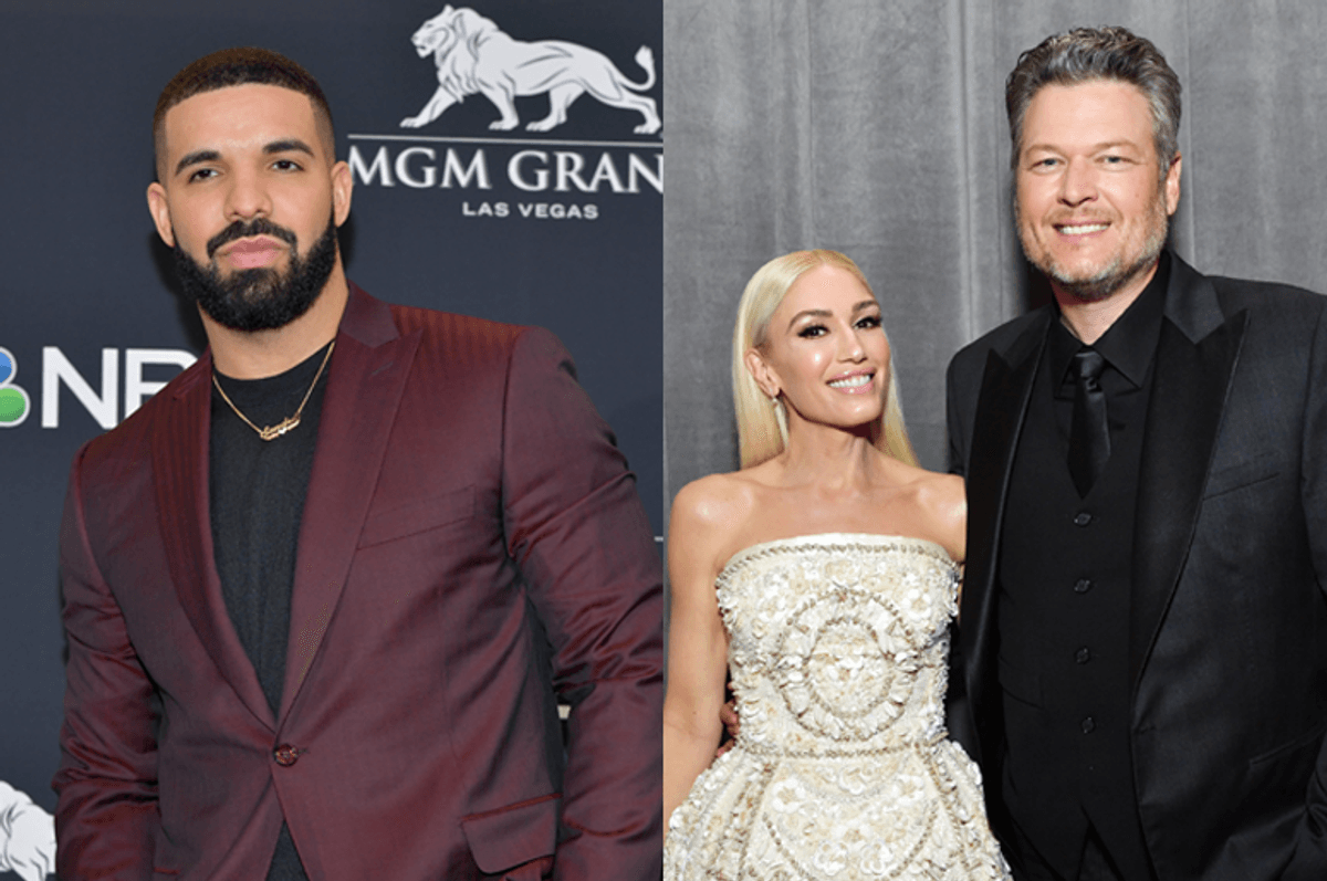 Drake, Gwen Stefani and Blake Shelton