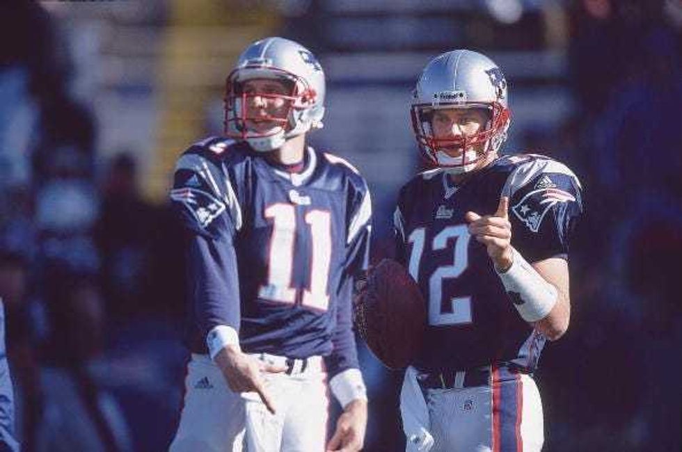 Drew Bledsoe and Tom Brady