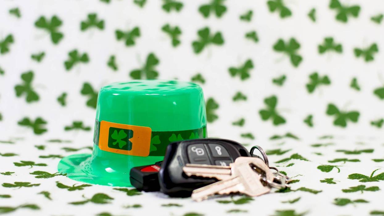 Drinking and driving St. Patrick's Day.