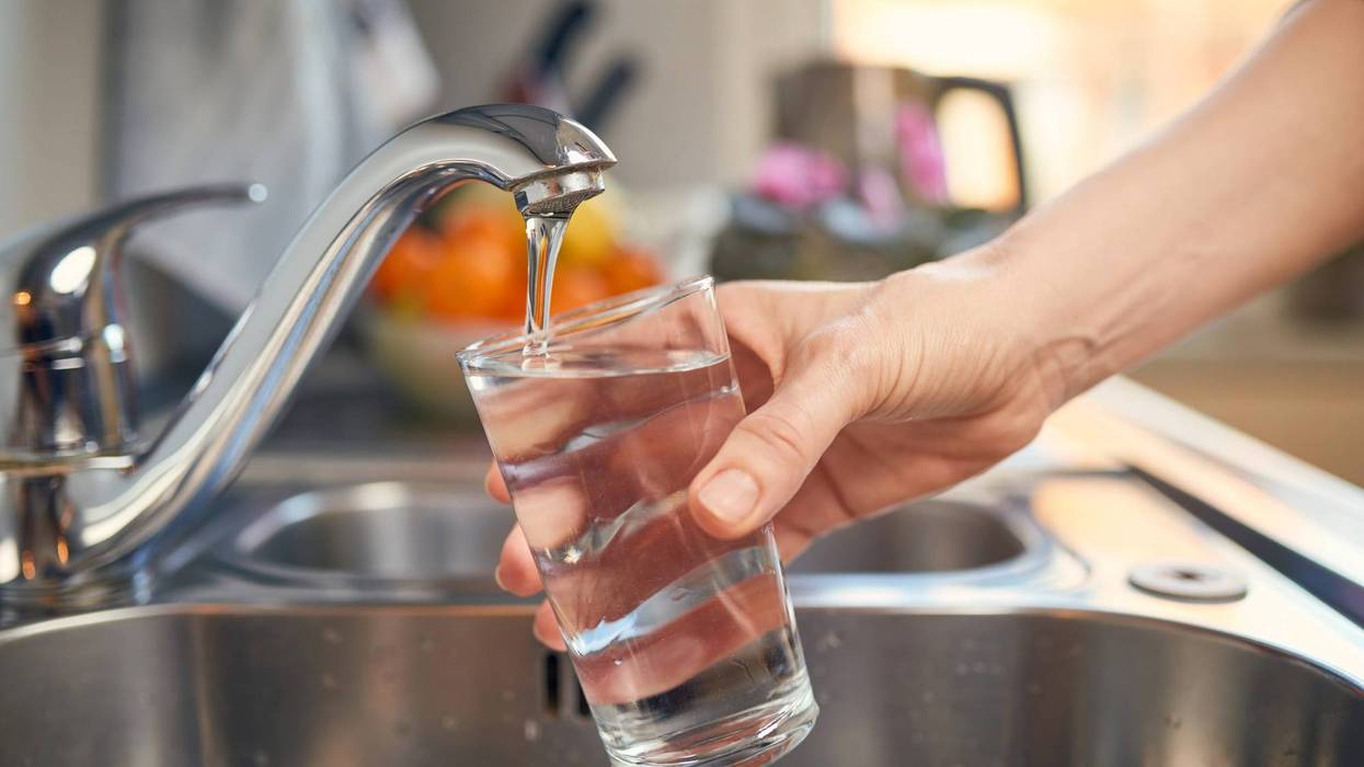 drinking water