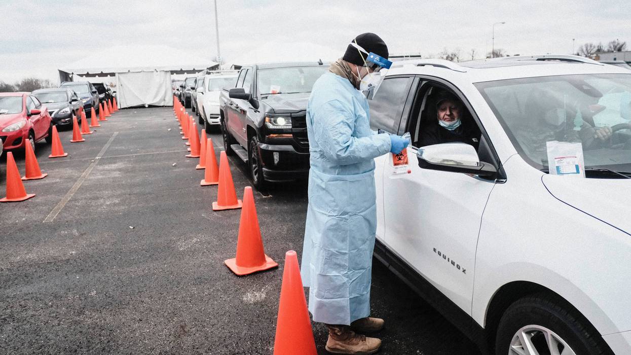 Drive-thru COVID-19 testing