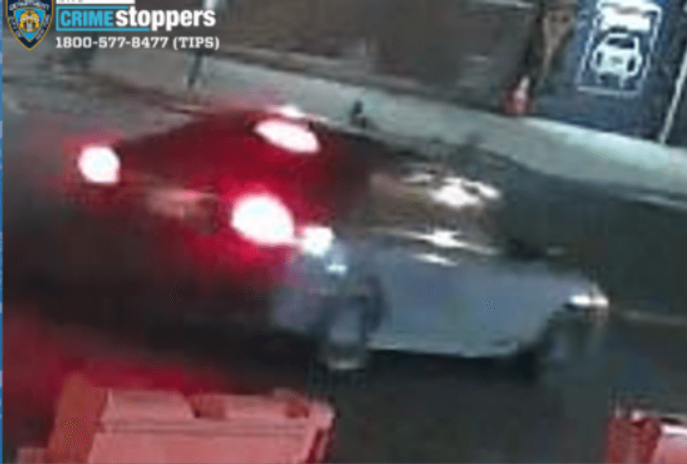 Driver wanted for a Bronx hit-run that hurled a cyclist, causing a severe head injury.