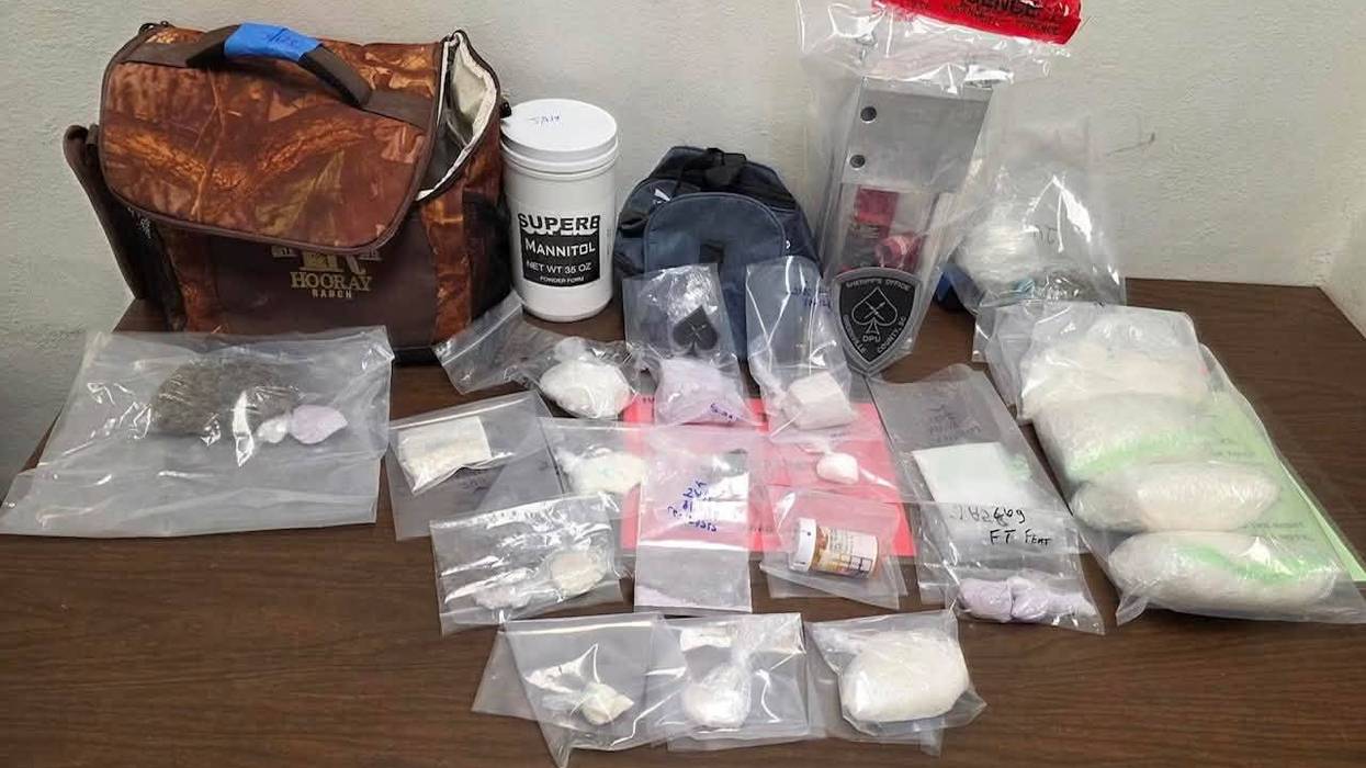 Three charged after over 4 pounds of meth found in drug bust