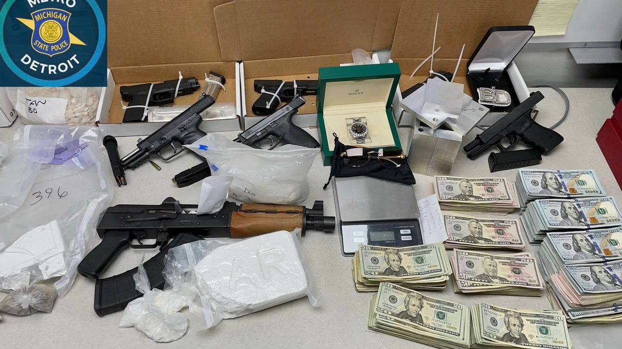 drugs, guns and cash seized