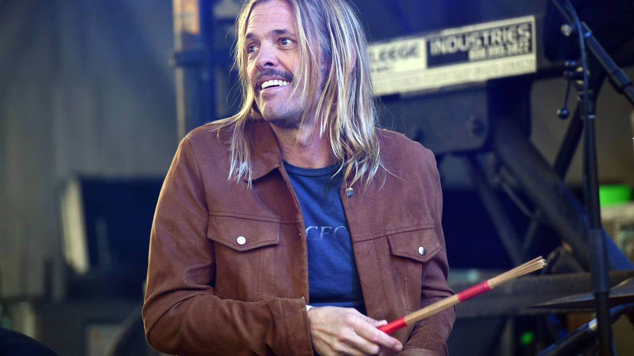 Drummer Taylor Hawkins of Foo Fighters performs onstage during the One Love Malibu Festival at King Gillette Ranch on December 02, 2018 in Malibu, California.