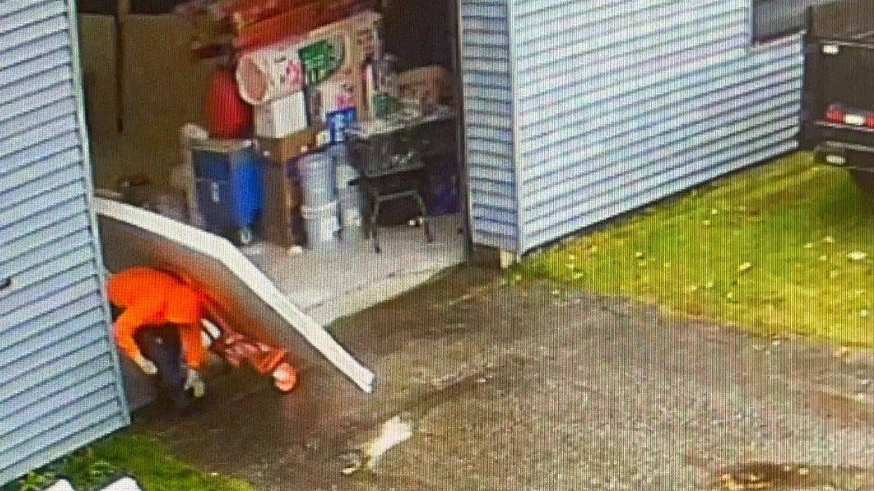Drywall falls on construction worker