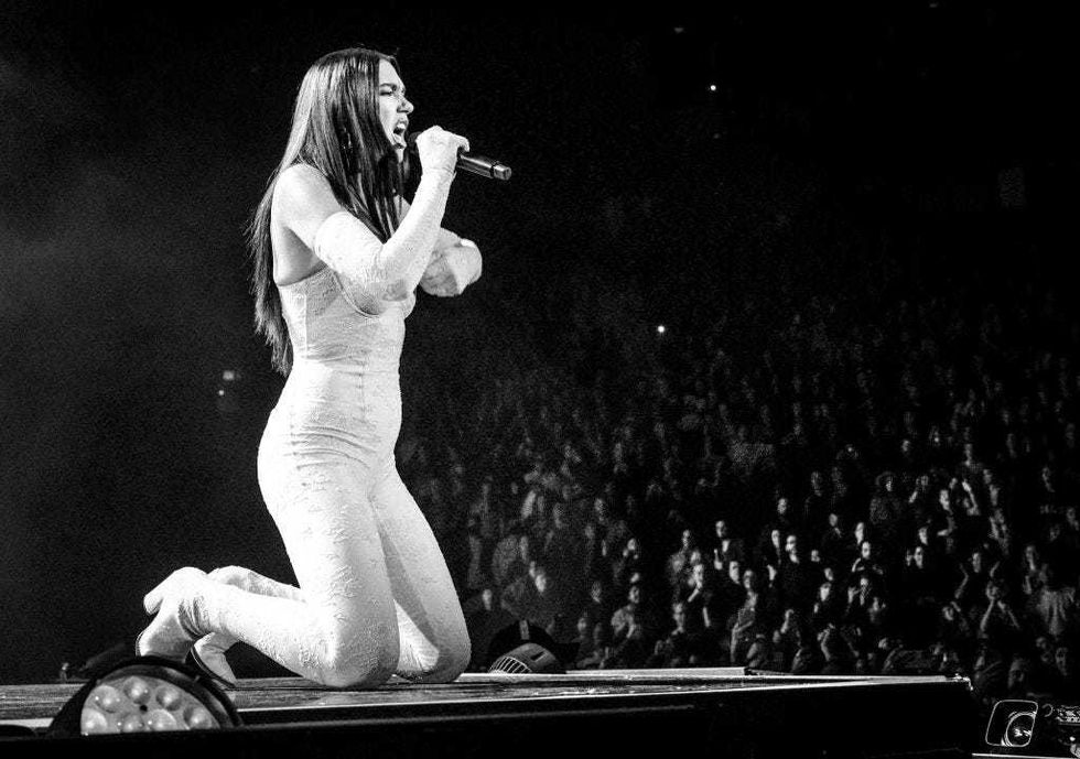 Dua Lipa performs during the Future Nostalgia Tour