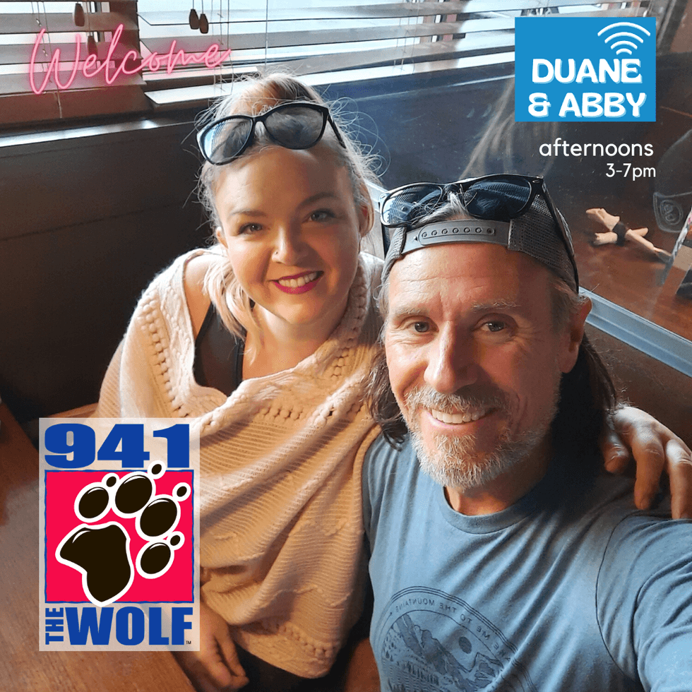 Duane and Abby join 94.1 The Wolf afternoon drive January 2023