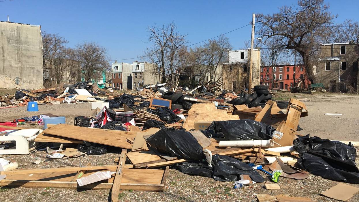 Dump pile in Philadelphia