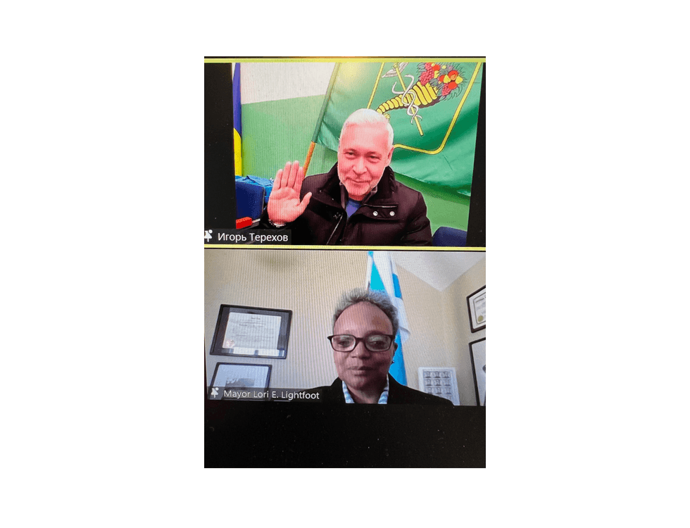 During virtual call, Mayor Lightfoot ensures Ukrainian mayor that Chicago supports him