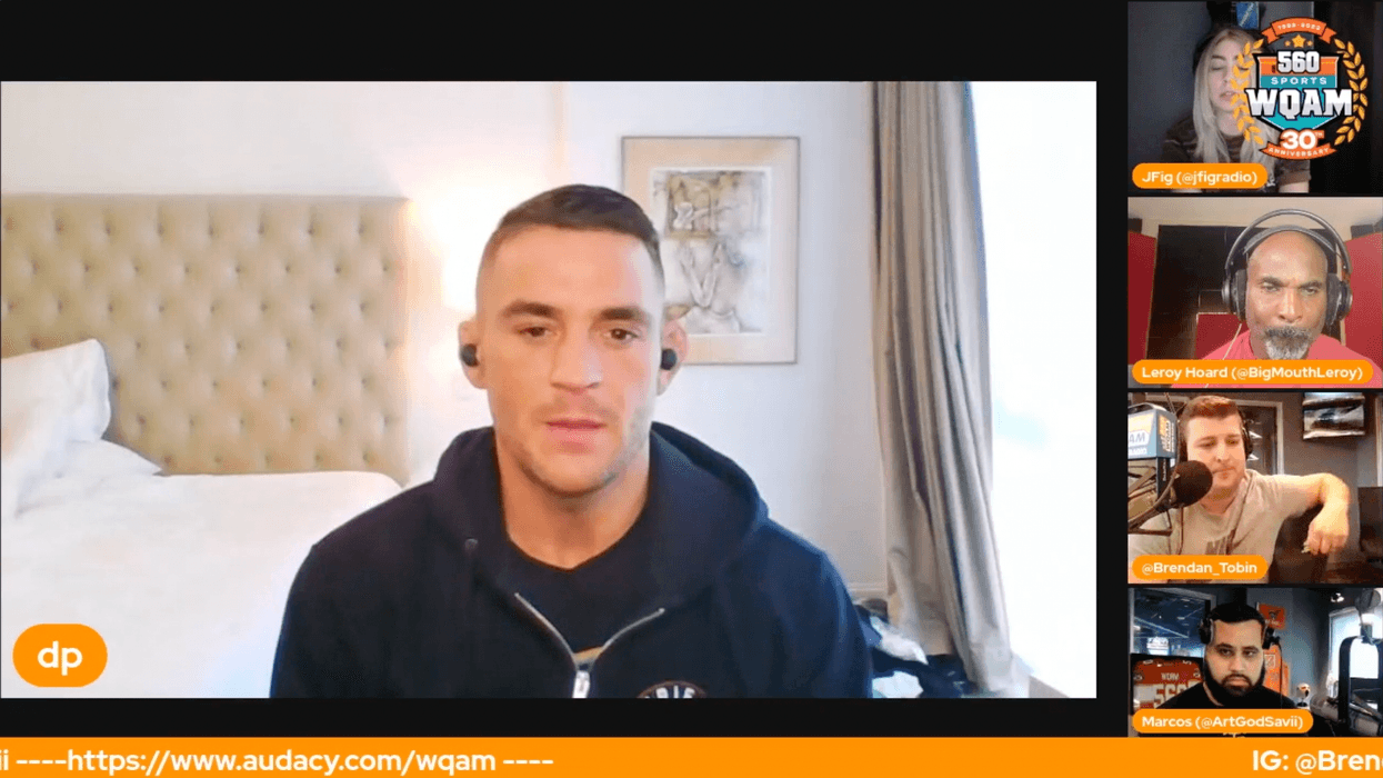 Dustin Poirier with Tobin and Leroy