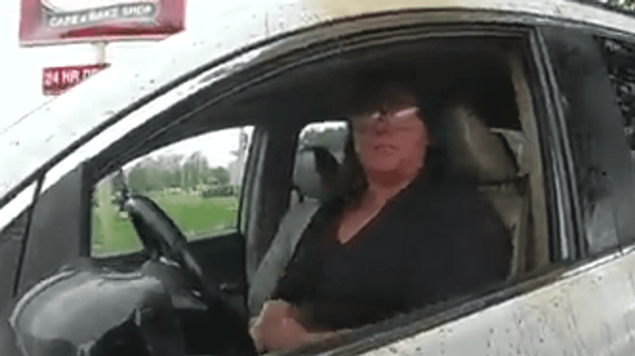 Dusty Jackson after a Tim Hortons employee allegedly threw coffee on her