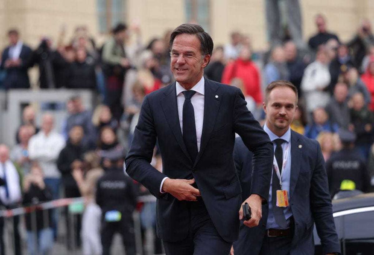 Dutch Prime Minister Mark Rutte arrives for the inaugural meeting of the European Political Community (EPC) at Prague Castle on October 06, 2022 in Prague, Czech Republic. Leaders from countries of the new European Political Community, which includes member states of the European Union as well as 17 other countries from across Europe, including Ukraine, are meeting today at Prague Castle. The EPC was first proposed by French President Emmanuel Macron and is a reaction to Russia's military invasion of Ukraine. The EPC also includes Armenia and Azerbaijan, who are currently in a simmering military conflict with one another. (Photo by Sean Gallup/Getty Images)